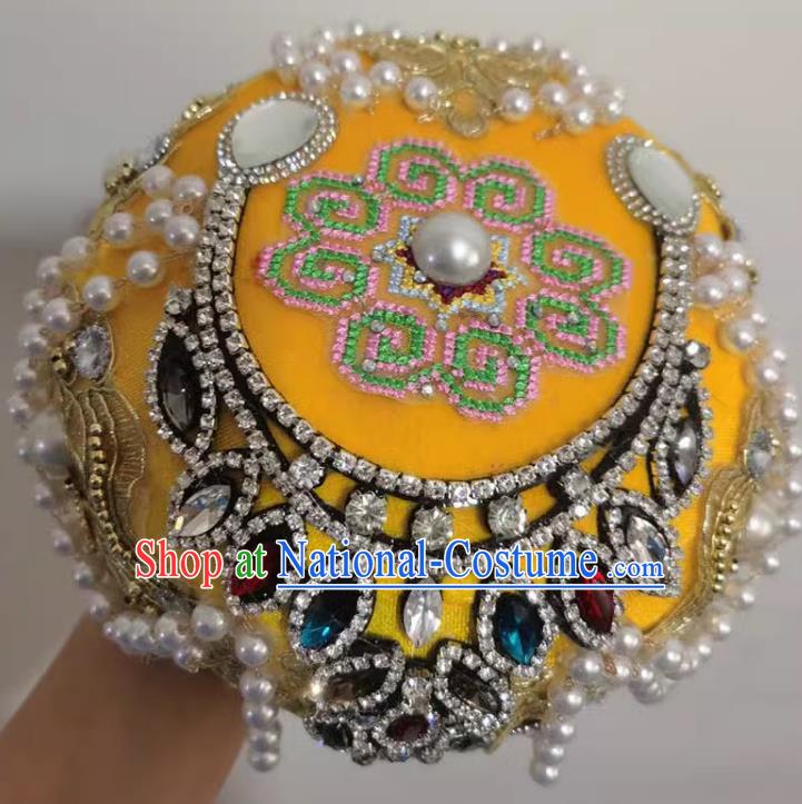 China Xinjiang dance hat accessories Maixi Lapu Uyghur domed pearl hat