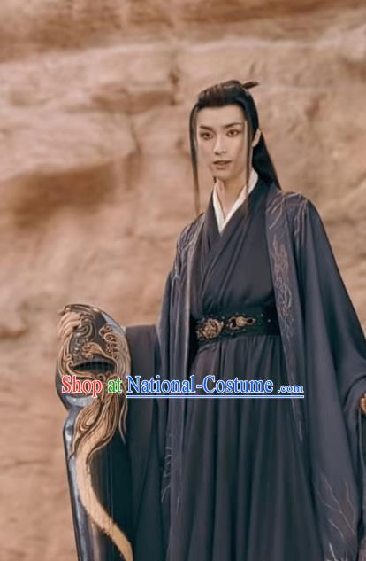 China TV Series Chong Zi Demon King Wan Jie Clothing Warrior Chu Bufu Outfit