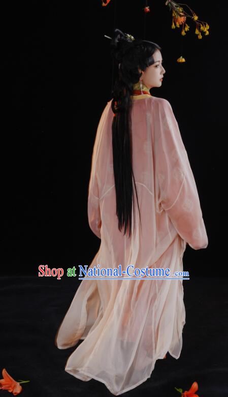 Chinese Ancient Palace Beauty Costumes Court Woman Red Hanfu Dress Han Dynasty Empress Garments Clothing