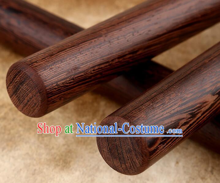 Handmade Chinese Lion Dance Drum Sticks Professional Wenge Jichi Wood Drumsticks