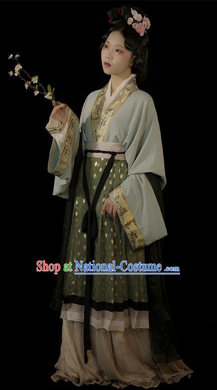 Chinese Song Dynasty Imperial Consort Clothing Ancient Court Woman Garment Costumes Traditional Hanfu Dresses Complete Set