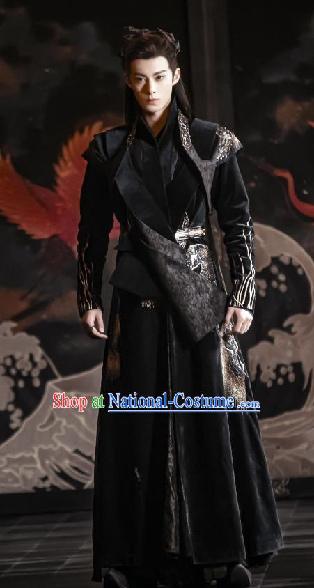 Chinese Ancient Swordsman Clothing TV Series Lord Clothes Love Between Fairy and Devil Dongfang Qing Cang Garment Costumes