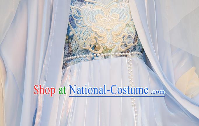 Chinese Traditional Hezi Dress Ancient Hanfu Fairy Clothing Tang Dynasty Young Woman Costumes