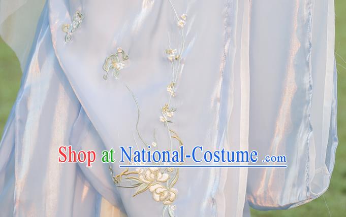 Chinese Traditional Hezi Dress Ancient Hanfu Fairy Clothing Tang Dynasty Young Woman Costumes