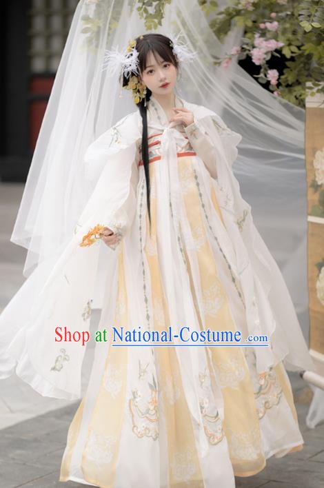 Chinese Traditional Hanfu Dresses Ancient Fairy Clothing Tang Dynasty Royal Princess Costumes