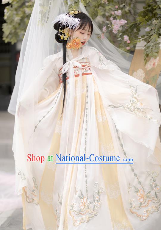 Chinese Traditional Hanfu Dresses Ancient Fairy Clothing Tang Dynasty Royal Princess Costumes