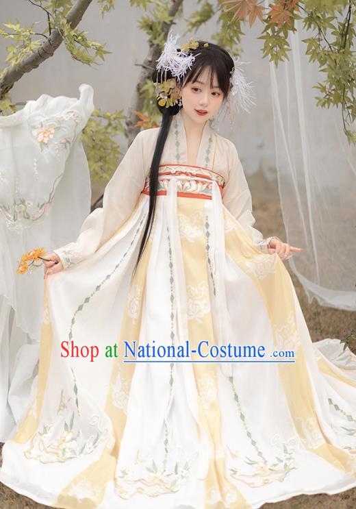 Chinese Traditional Hanfu Dresses Ancient Fairy Clothing Tang Dynasty Royal Princess Costumes