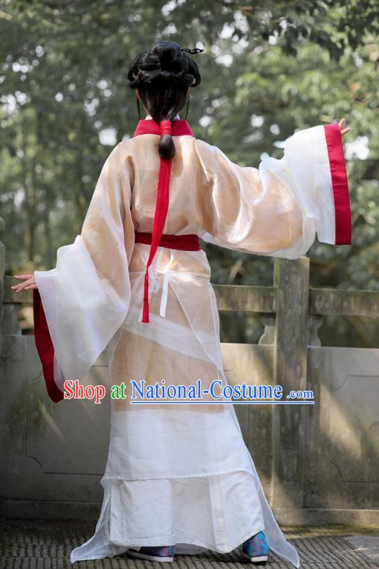 Chinese Han Dynasty Princess Garment Costume Ancient Young Woman Dresses Traditional Han Fu