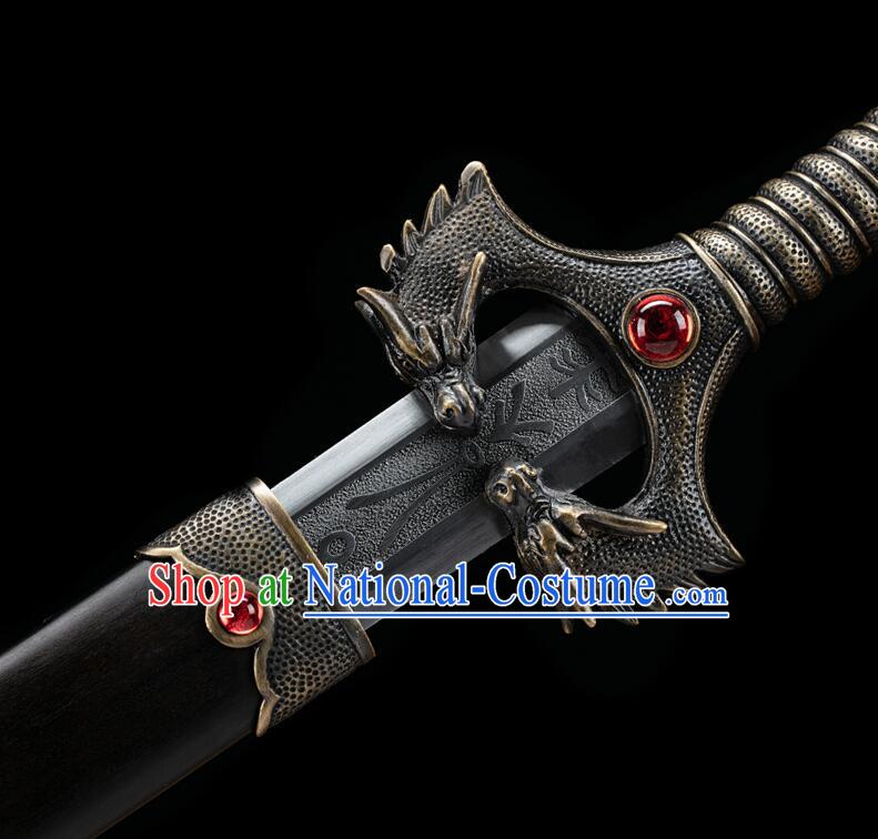 Chinese Qin Dynasty General Sword Handmade Carving Sword Ancient TV Series Sword