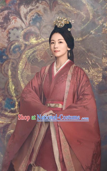 Chinese Han Dynasty Empress Historical Costumes Ancient Court Woman Clothing TV Series Love Like The Galaxy Consort Yue Dresses