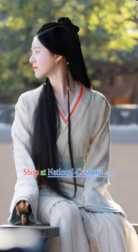 Chinese Han Dynasty Aristocratic Lady Historical Costumes Ancient Royal Infanta Clothing TV Series Love Like The Galaxy Cheng Shao Shang Dresses