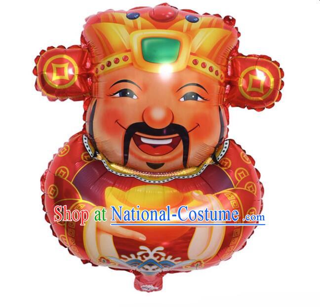 Chinese Opera God of Wealth Balloon New Year Mylar Balloon