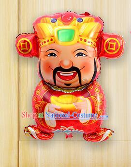 Chinese New Year Mylar Balloon Opera God of Wealth Balloon