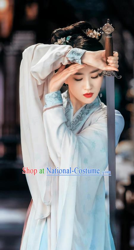 Chinese Ancient Swordswoman Clothing Drama A Dream of Splendor Zhao Pan Er Dresses Song Dynasty Historical Costumes