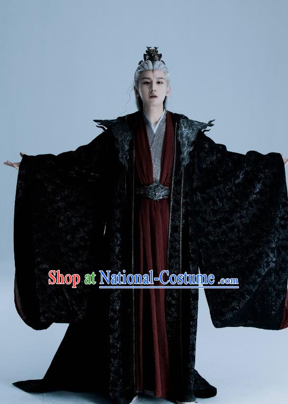 Chinese Drama Immortal Samsara Lord Ying Yuan Fashion Xian Xia TV Series Costume Ancient Swordsman King Black Clothing