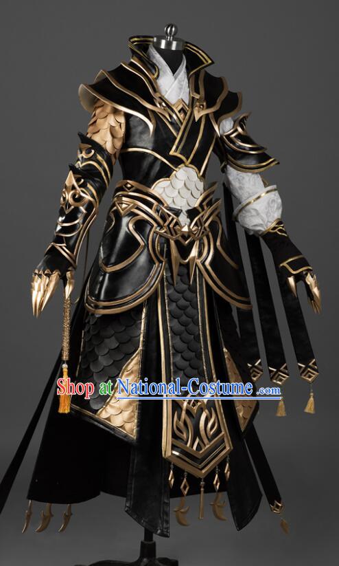 Top Handmade Cosplay Costumes Jian Xia Qing Yuan Online Cang Yun Young Hero Armor Complete Set