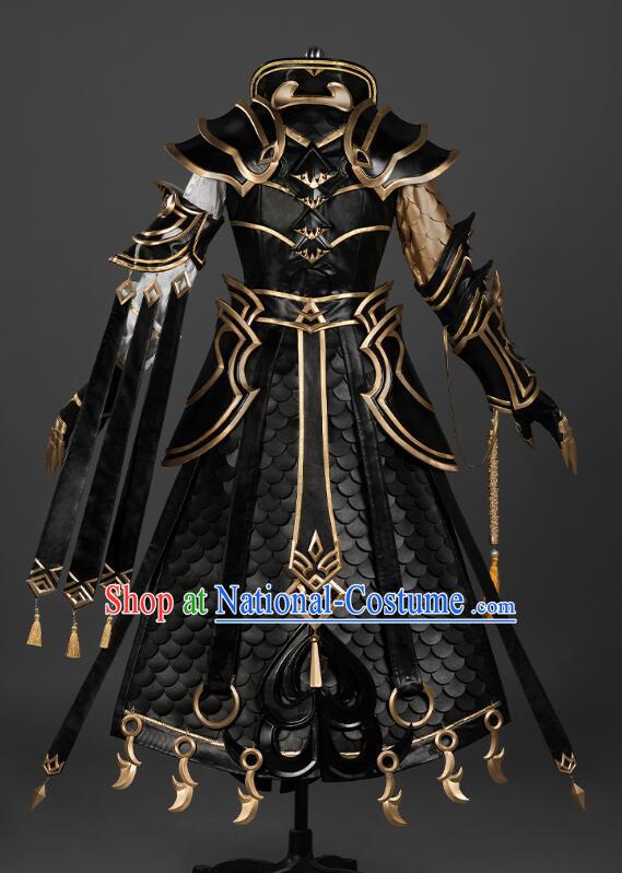 Top Handmade Cosplay Costumes Jian Xia Qing Yuan Online Cang Yun Young Hero Armor Complete Set