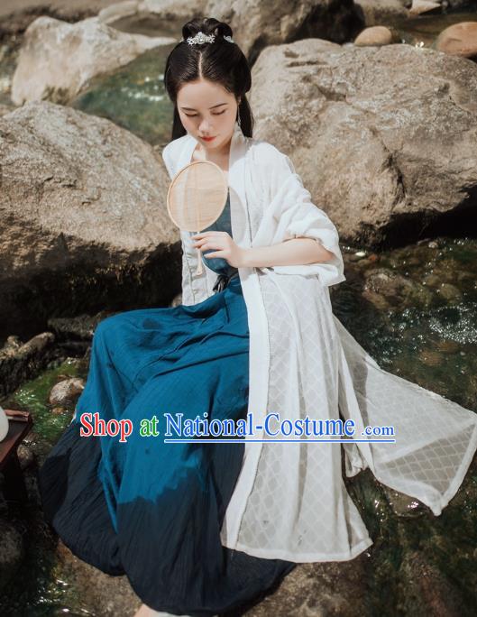 Chinese Handmade Hanfu Dresses Song Dynasty Female Costumes Ancient Young Lady Clothing