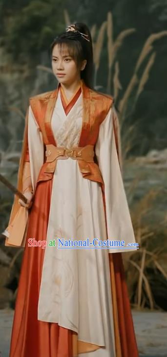 Chinese Swordswoman Clothing Drama The Blood of Youth Sikong Qianluo Dresses Ancient Chivalrous Women Garment Costumes