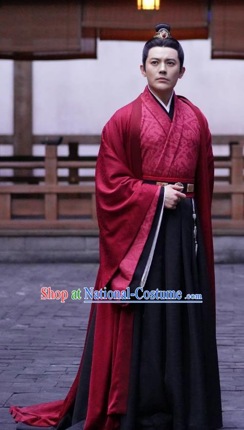 Chinese TV Series Love Like The Galaxy Cui Cheng Fashion Ancient Scholar Garment Costumes Han Dynasty Childe Clothing