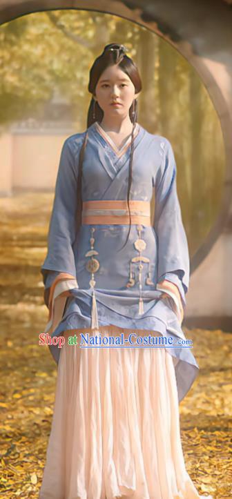 Chinese Han Dynasty Noble Lady Clothing TV Series Love Like The Galaxy Cheng Shaoshang Ancient Princess Garment Costumes