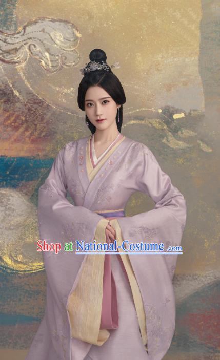 Chinese Ancient Noble Woman Clothing TV Series Love Like The Galaxy He Zhaojun Dresses Han Dynasty Royal Countess Garment Costumes