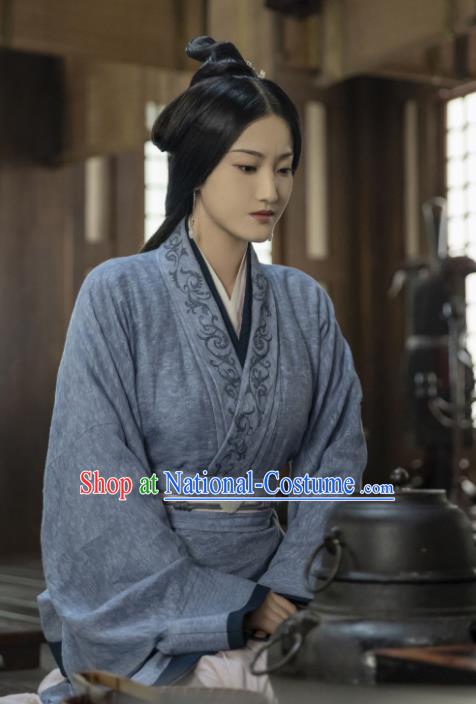 Chinese TV Series Love Like The Galaxy Women Dress Han Dynasty Garment Costumes Ancient Female Civilian Clothing