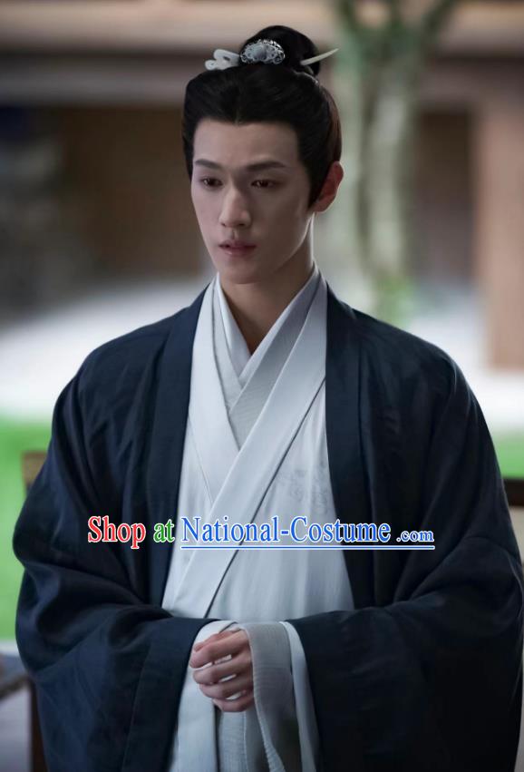 Chinese Han Dynasty Young Childe Garment Costumes Ancient Gifted Scholar Clothing TV Series Love Like The Galaxy Yuan Shen Apparels