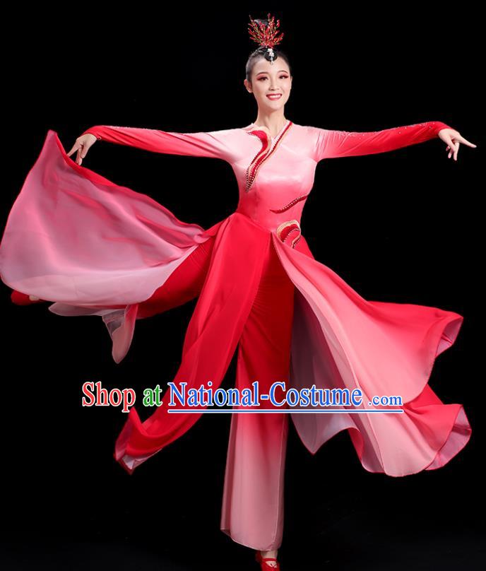 China Waist Drum Dance Fashion Folk Dance Clothing Women Group Stage Show Uniform Yangko Dance Costume