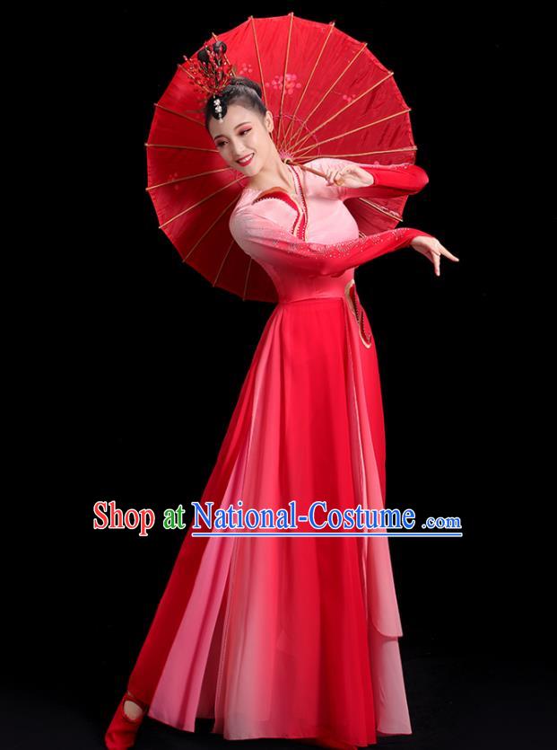 China Waist Drum Dance Fashion Folk Dance Clothing Women Group Stage Show Uniform Yangko Dance Costume