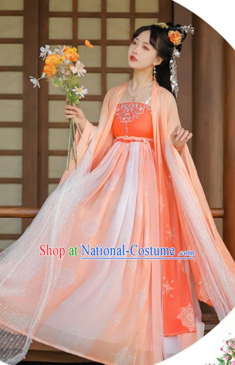 China Ancient Royal Princess Costumes Tang Dynasty Hezi Dresses Clothing Traditional Show Fashion