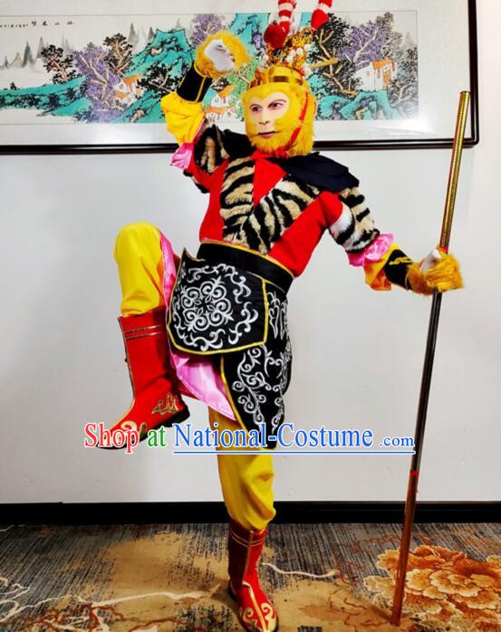 China Journey to the West Sun Wukong Outfit Beijing Opera Monkey King Costumes