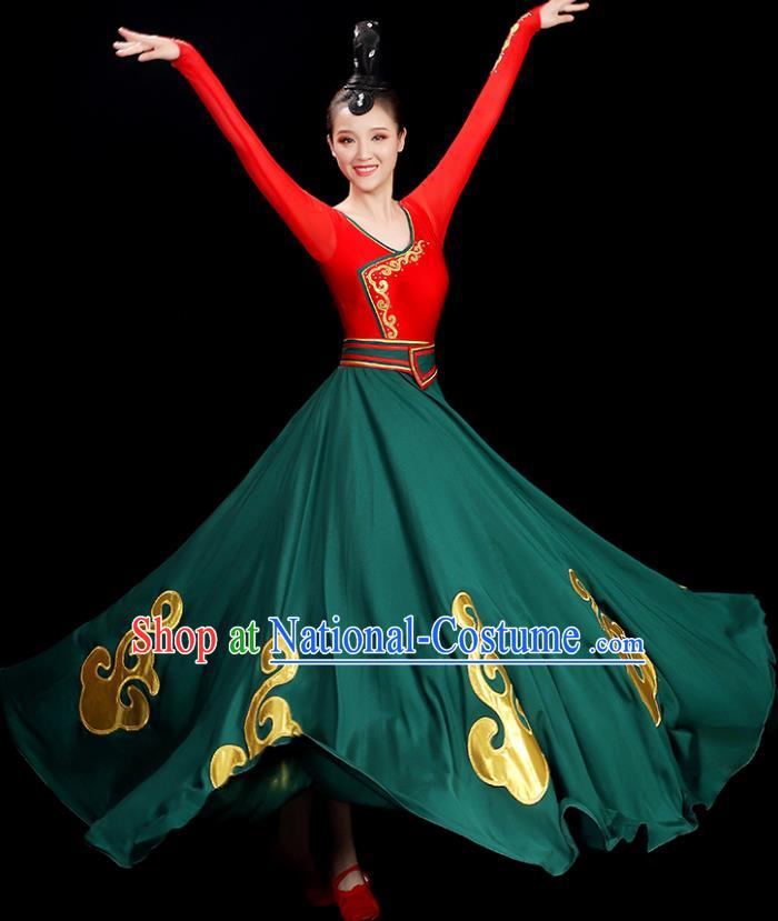 China Classical Dance Dress Women Group Show Costume Opening Dance Clothing