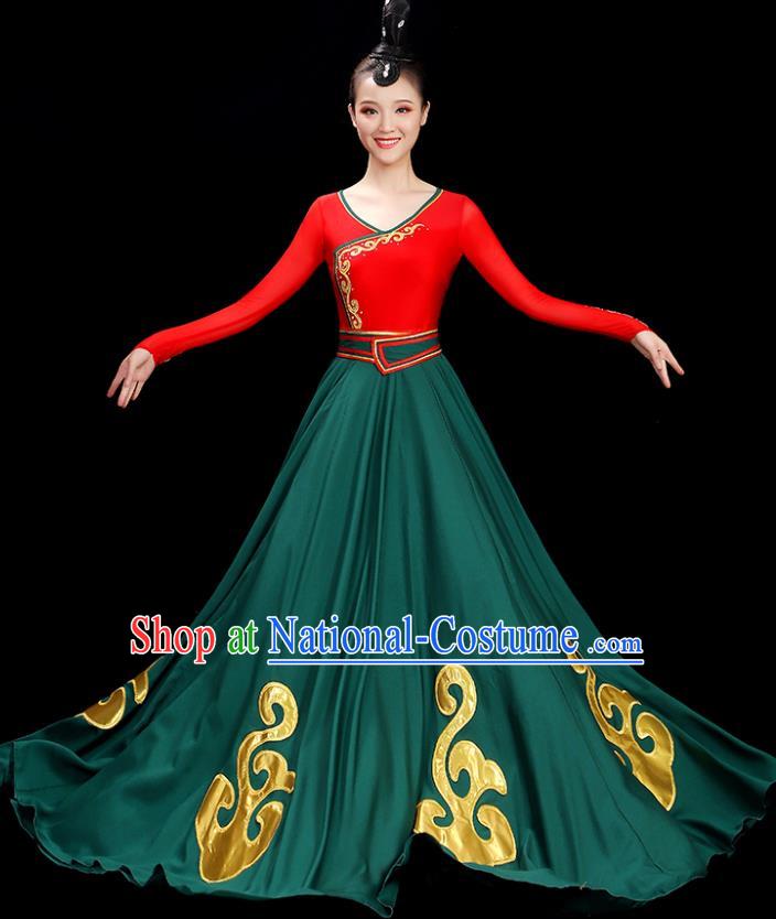 China Classical Dance Dress Women Group Show Costume Opening Dance Clothing