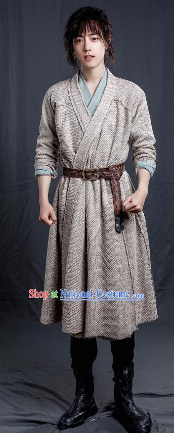 China Young Hero Garments Ancient Swordsman Clothing TV Series Legend of Sword Li Xiao Yao Costumes