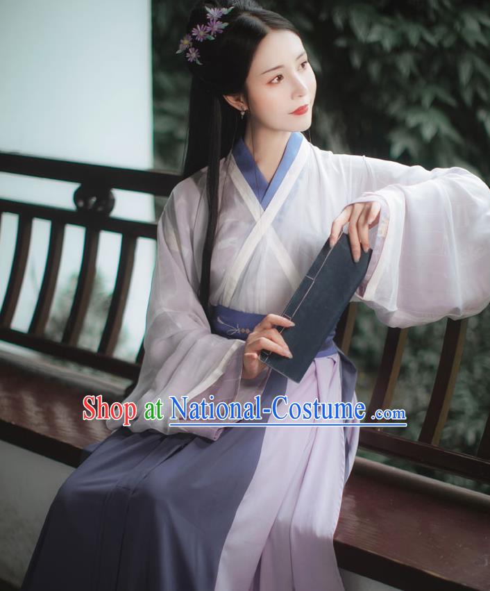 China Jin Dynasty Princess Clothing Traditional Woman Hanfu Set Ancient Female Swordsman Costumes