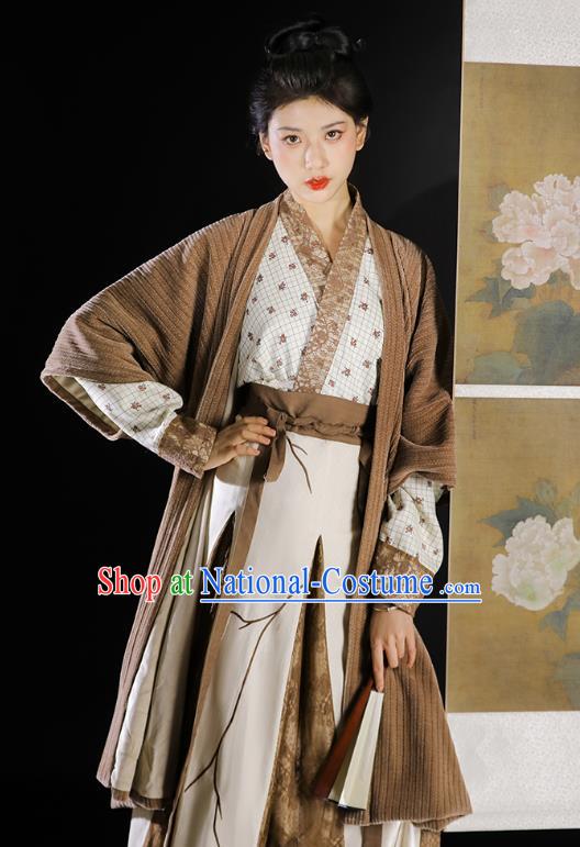 China Ancient Female Swordsman Garment Costumes Hanfu Clothing Song Dynasty Young Hero Apparels