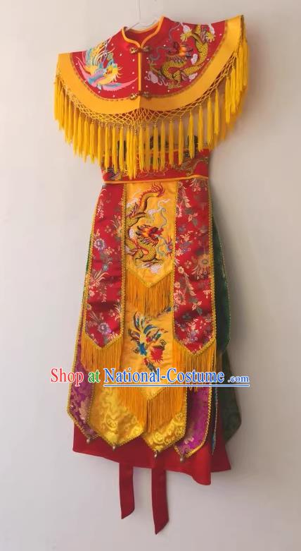 China Fiesta Parade Costumes Nuo Opera Er Lang God Clothing Embroidered Folk Dance Garments