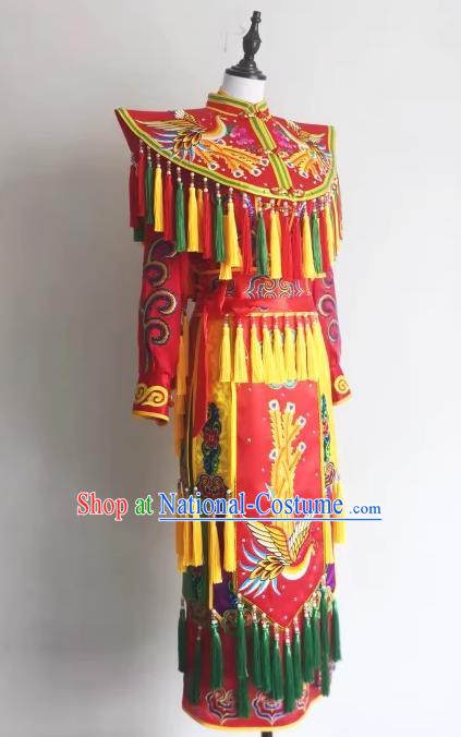 China Folk Dance God Clothing Immortal Priest Frock Fiesta Parade Master Embroidered Costumes