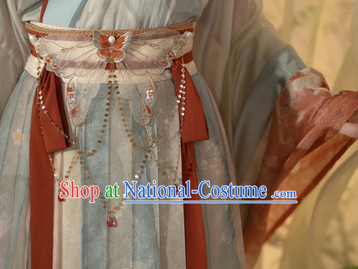 China Northern and Southern Dynasties Royal Princess Clothing Ancient Court Lady Garment Costumes Traditional Hanfu Dresses Complete Set