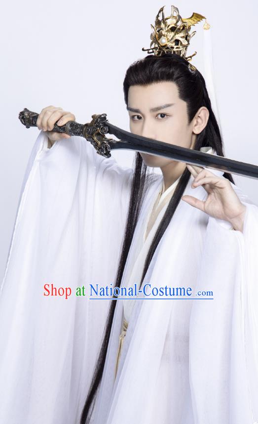 China Ancient God Costumes TV Series Swordsman Clothing Drama Immortal Samsara Lord Ying Yuan White Garments