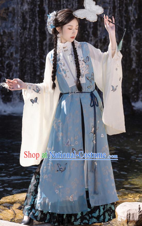 China Ancient Royal Princess Clothing Ming Dynasty Noble Woman Costumes Traditional Hanfu Dresses Complete Set