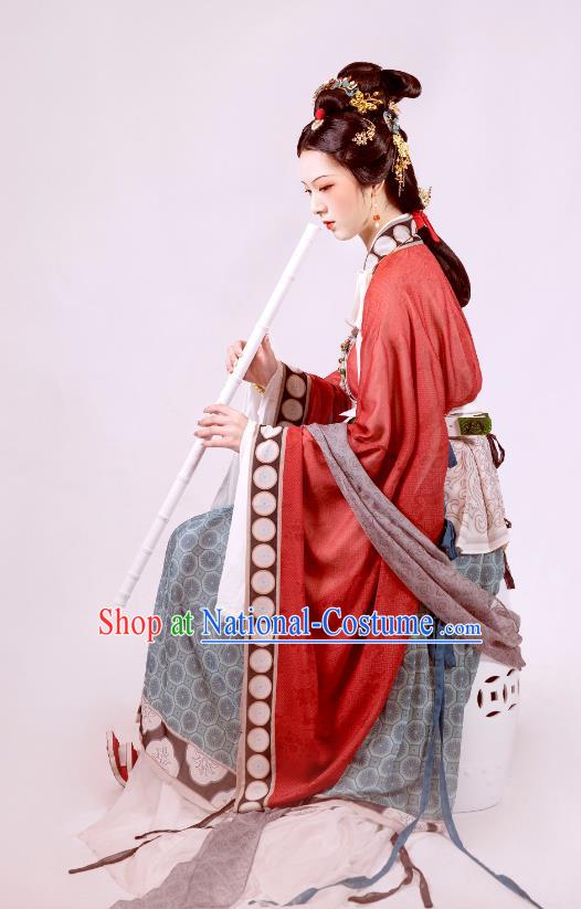 Chinese Traditional Court Hanfu Ancient Empress Garment Costumes Song Dynasty Noble Woman Dresses