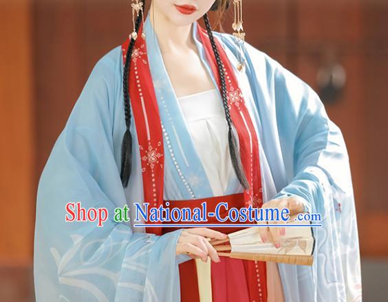 China Traditional Hanfu Dresses Ancient Princess Clothing Song Dynasty Woman Garment Costumes Complete Set