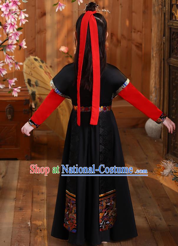 Children Day Hanfu Clothing Girl Stage Performance Costume Chinese Folk Dance Fashion Swordsman Outfit