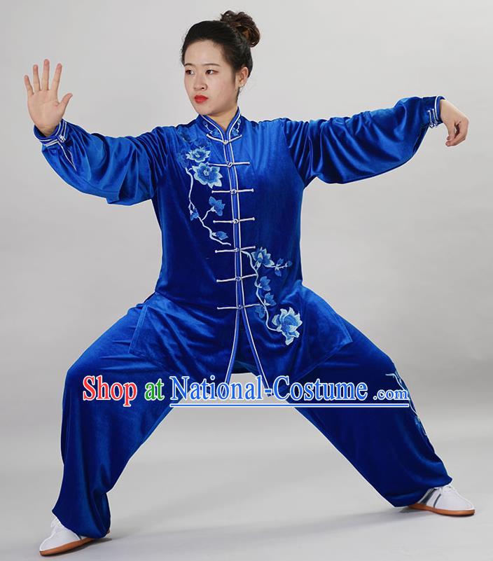 Chinese Martial Arts Clothing Winter Tai Chi Training Uniform Taiji Chuan Clothes Female Kung Fu Suit