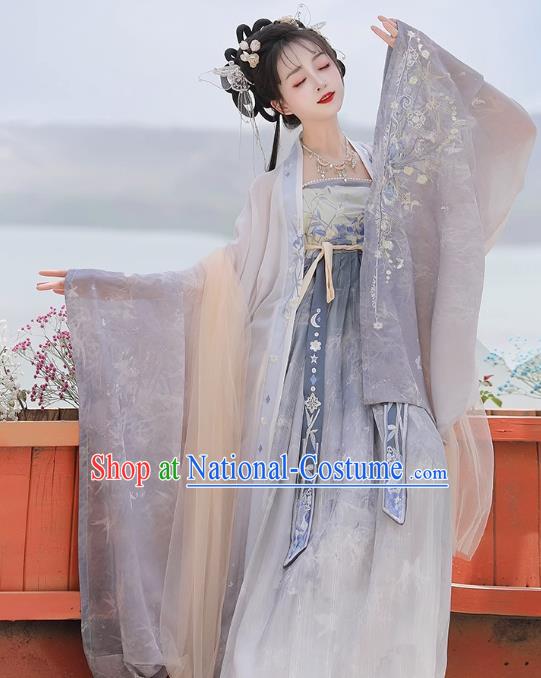 Chinese Tang Dynasty Princess Clothing Traditional Hanfu Dress Ancient Palace Woman Costumes Complete Set