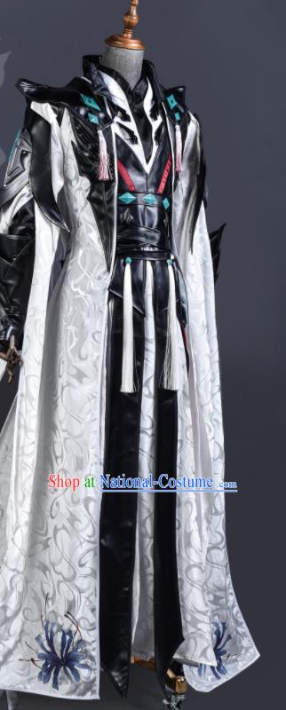 Top Jian Xia Qing Yuan Ling Xue Ge Clothing Ancient Swordsman Costumes Cosplay Young Hero Clothes