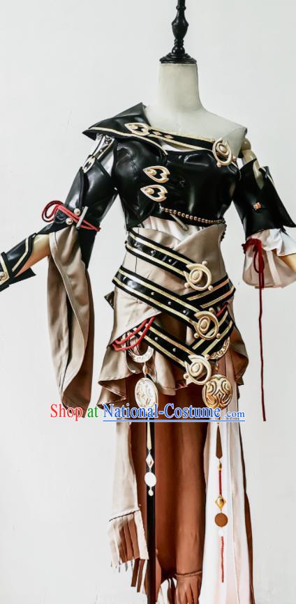 Top Cosplay Female Warrior Dress Jian Xia Qing Yuan Blade Woman Clothing Ancient Swordswoman Costumes