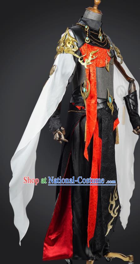 Jian Xia Qing Yuan NPC Clothing Ancient Blade Male Costumes Cosplay Swordsman Clothes